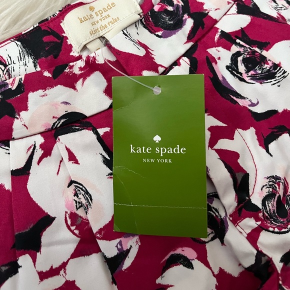 {Kate Spade} Floral Shorts in Raspberry - Girl's 5 - NWT - Picture 9 of 10